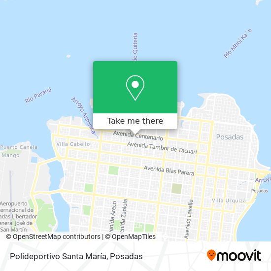 Polideportivo Santa María map