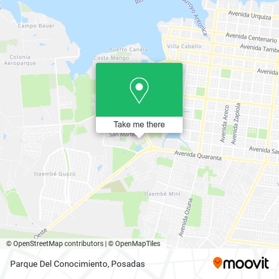 Mapa de Parque Del Conocimiento