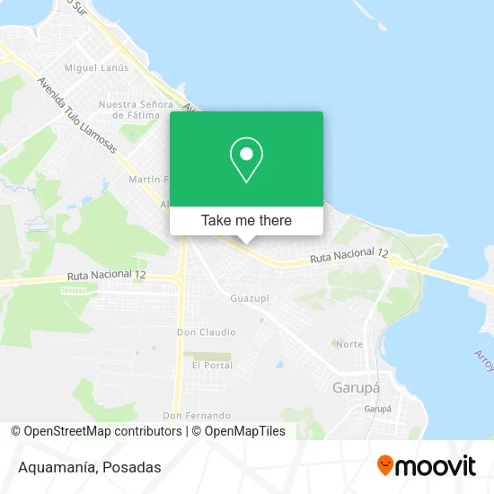 Mapa de Aquamanía