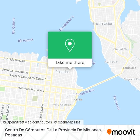 Centro De Cómputos De La Provincia De Misiones map