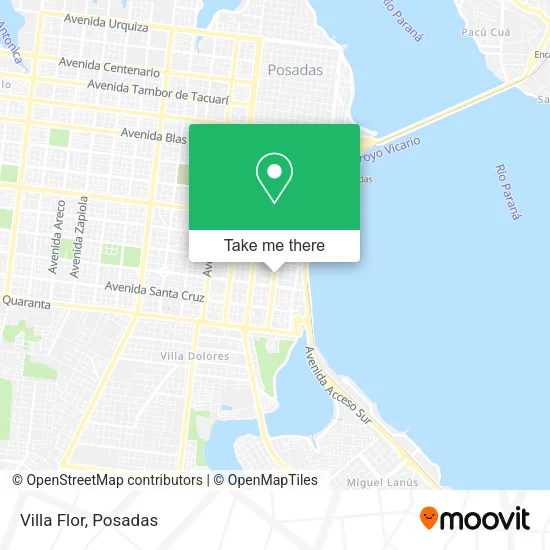 Villa Flor map