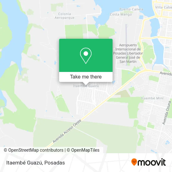 Itaembé Guazú map