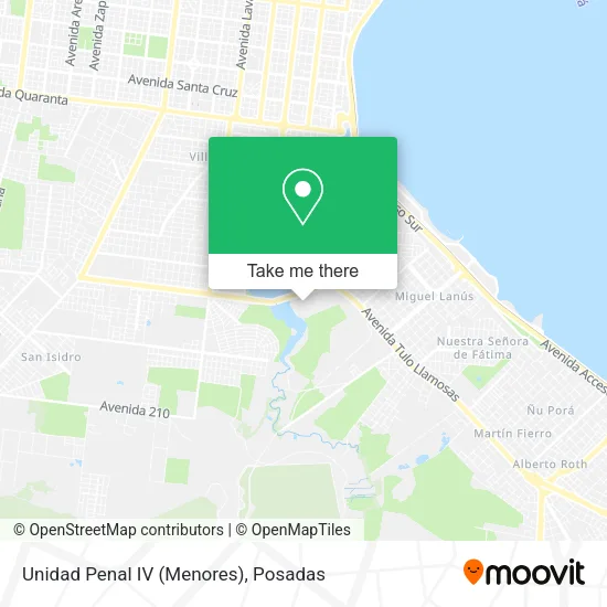 Unidad Penal IV (Menores) map