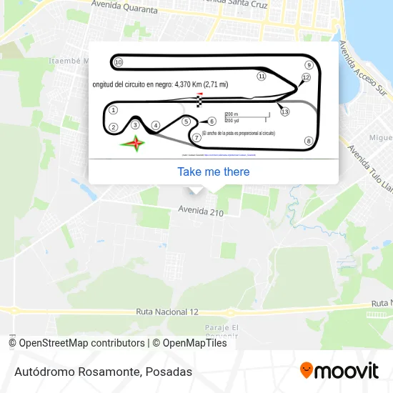 Autódromo Rosamonte map