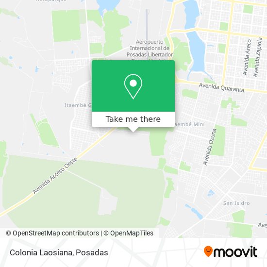 Mapa de Colonia Laosiana