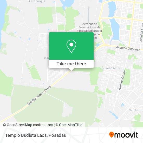 Mapa de Templo Budista Laos