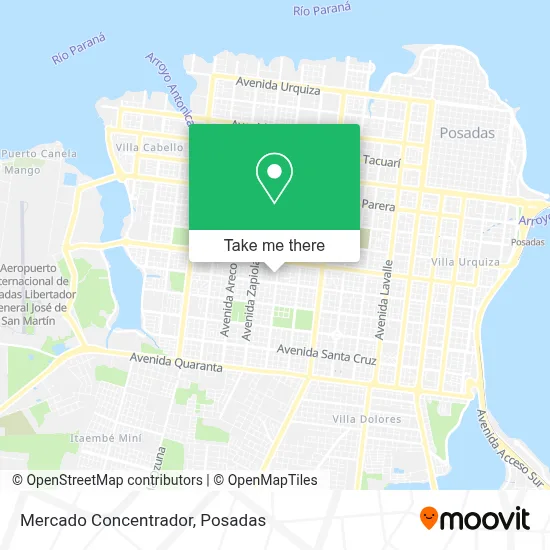 Mercado Concentrador map