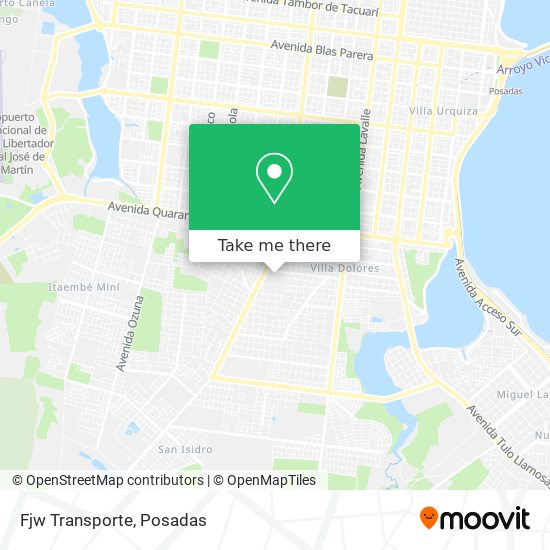 Mapa de Fjw Transporte