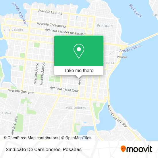 Mapa de Sindicato De Camioneros
