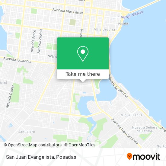 San Juan Evangelista map