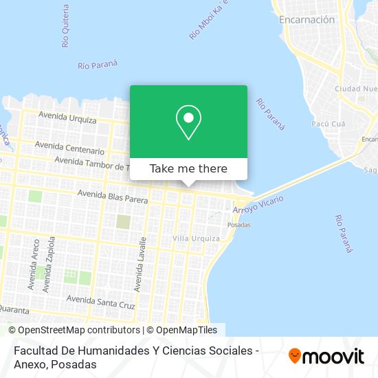 Mapa de Facultad De Humanidades Y Ciencias Sociales - Anexo