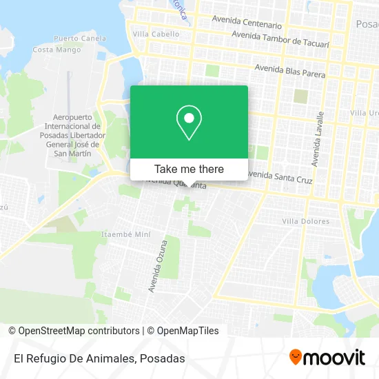 El Refugio De Animales map