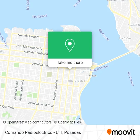 Comando Radioelectrico - Ur I map