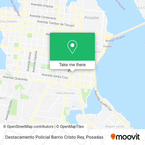 Destacamento Policial Barrio Cristo Rey map