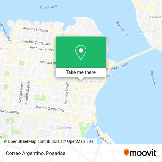 Correo Argentino map