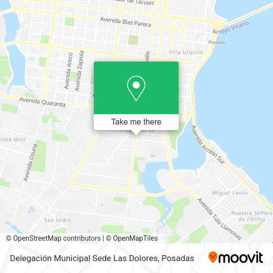 Delegación Municipal Sede Las Dolores map