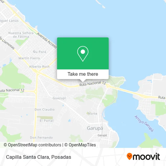 Capilla Santa Clara map