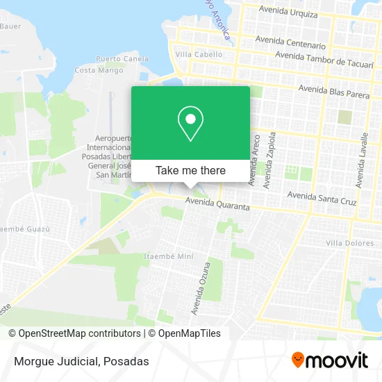 Morgue Judicial map