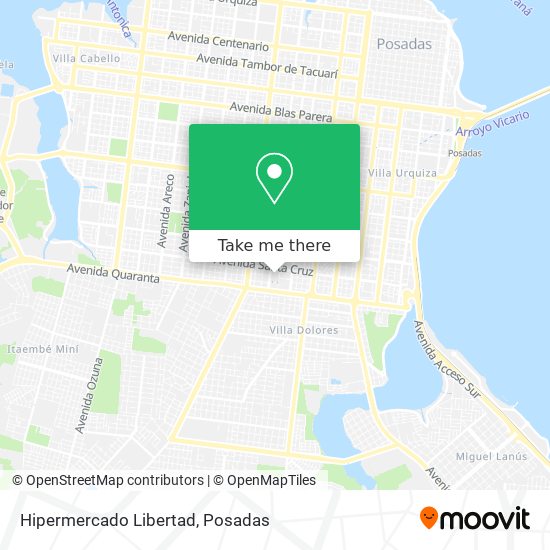 Hipermercado Libertad map