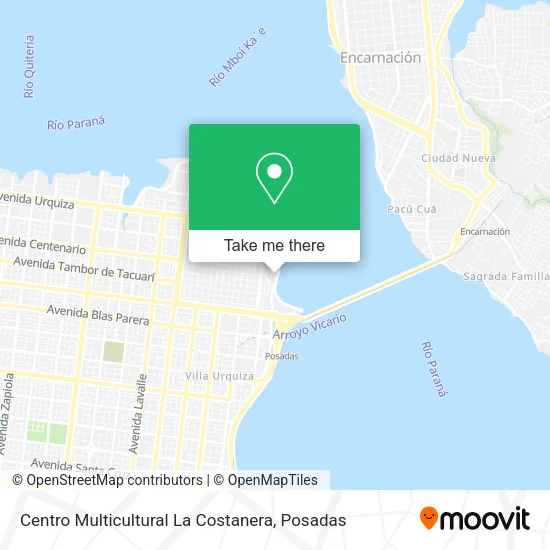Centro Multicultural La Costanera map