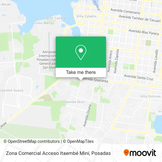 Zona Comercial Acceso Itaembé Miní map