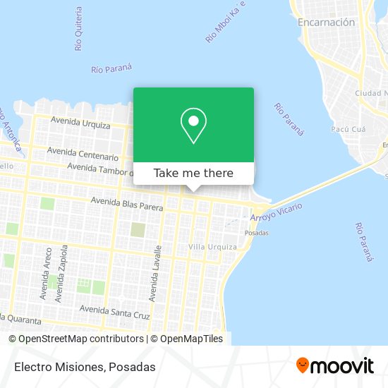 Mapa de Electro Misiones