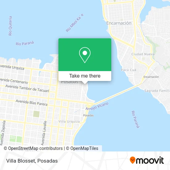 Villa Blosset map