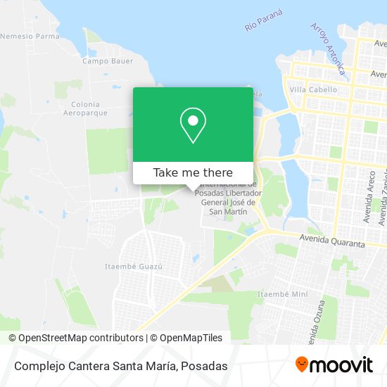 Complejo Cantera Santa María map