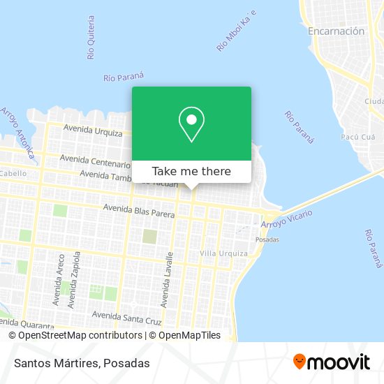 Santos Mártires map