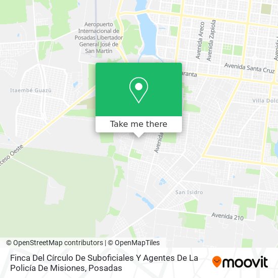 Finca Del Círculo De Suboficiales Y Agentes De La Policía De Misiones map