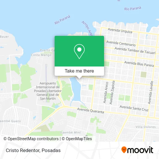 Cristo Redentor map