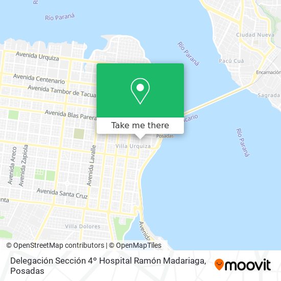 Mapa de Delegación Sección 4º Hospital Ramón Madariaga