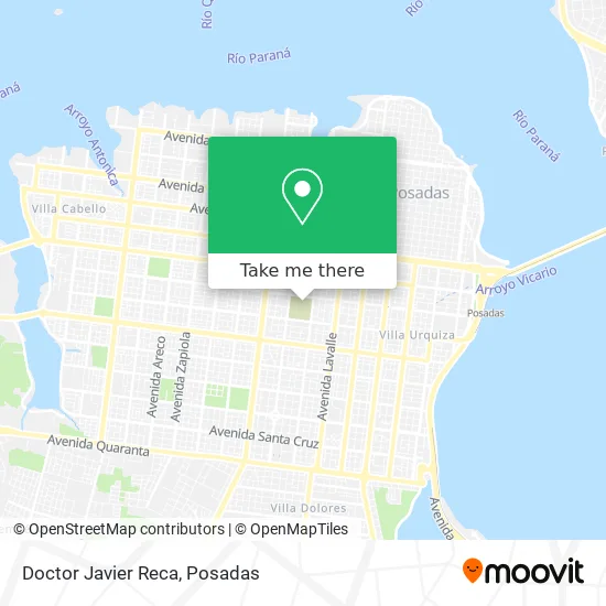 Doctor Javier Reca map