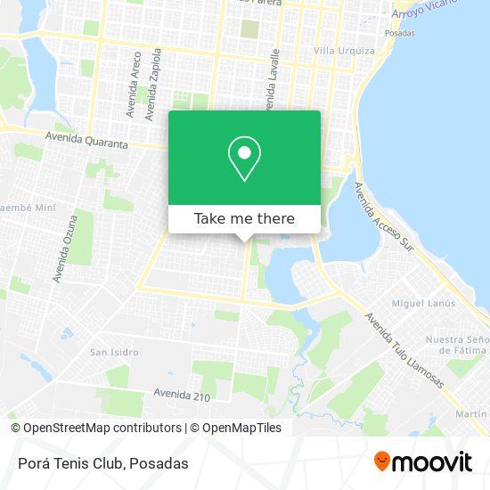 Mapa de Porá Tenis Club