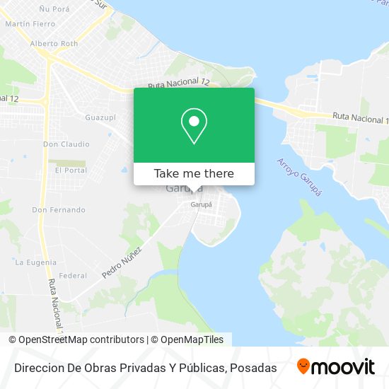 Direccion De Obras Privadas Y Públicas map