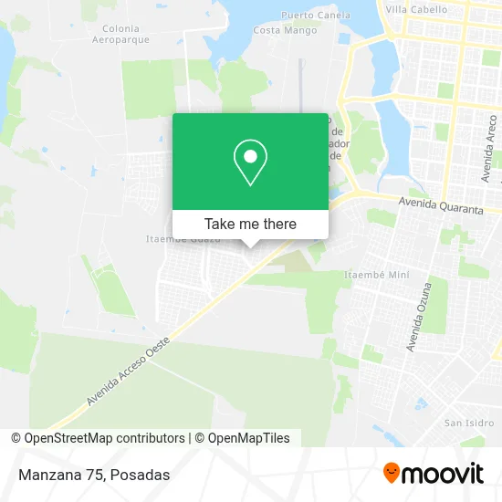 Manzana 75 map