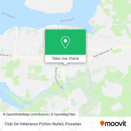 Mapa de Club De Veteranos Pichón Nuñez