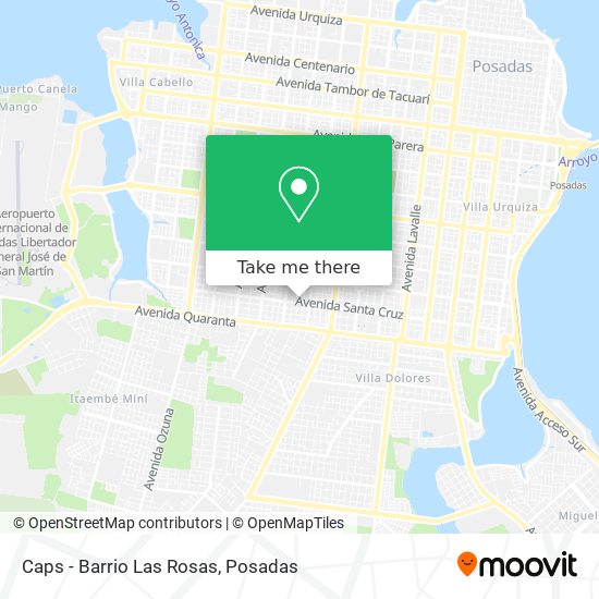 Mapa de Caps - Barrio Las Rosas