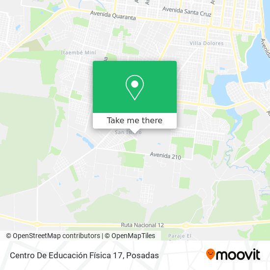 Centro De Educación Física 17 map