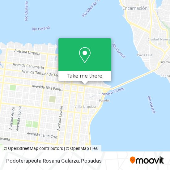 Podoterapeuta Rosana Galarza map