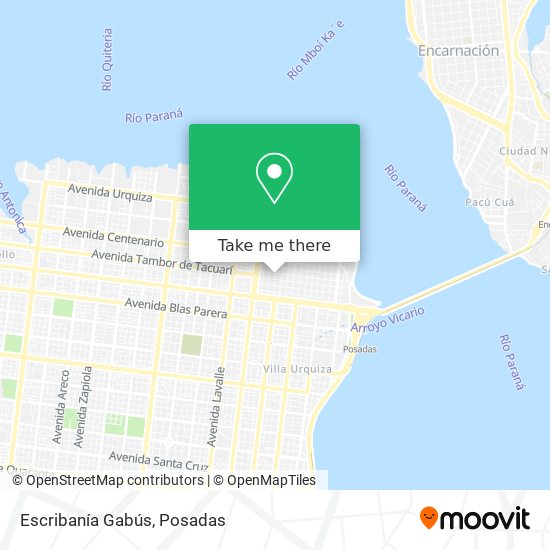 Escribanía Gabús map
