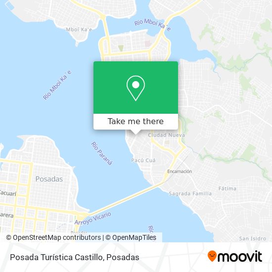 Posada Turística Castillo map