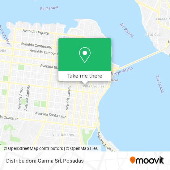 Distribuidora Garma Srl map