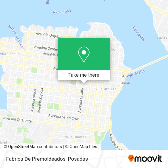 Fabrica De Premoldeados map