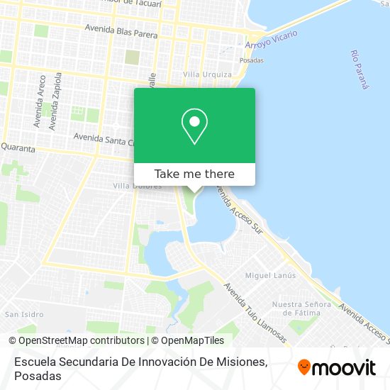 Escuela Secundaria De Innovación De Misiones map