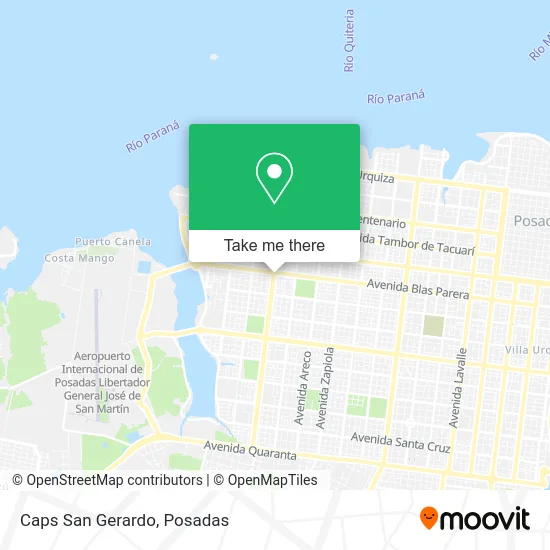 Caps San Gerardo map