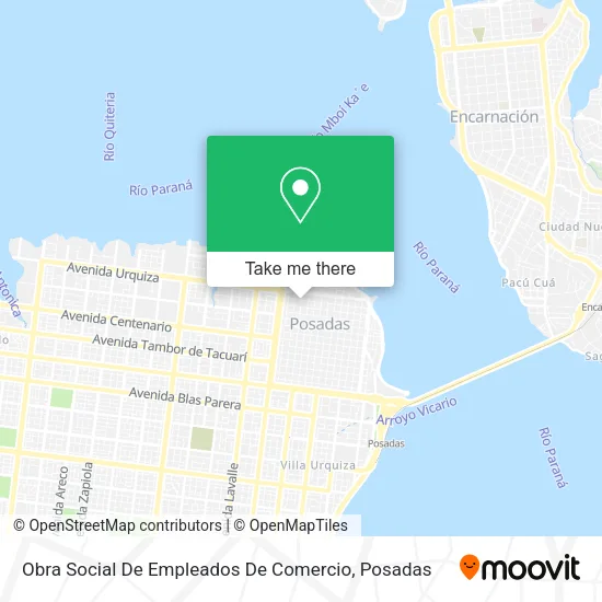 Obra Social De Empleados De Comercio map