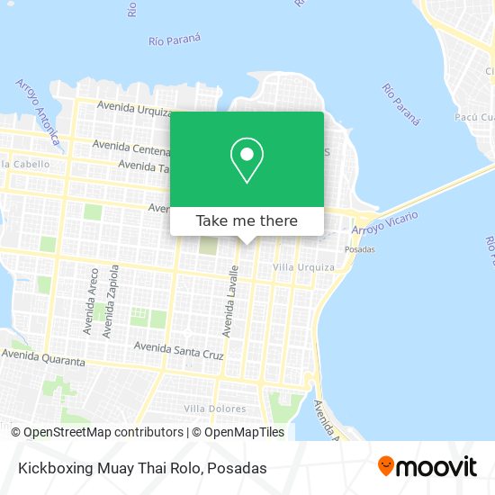 Kickboxing Muay Thai Rolo map