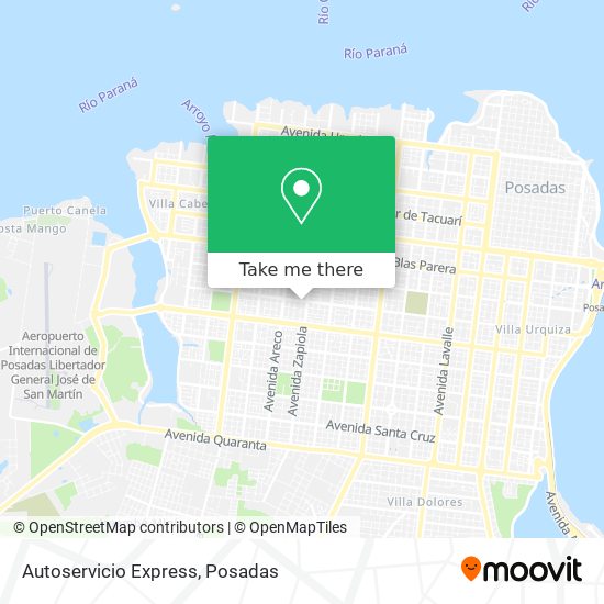 Mapa de Autoservicio Express