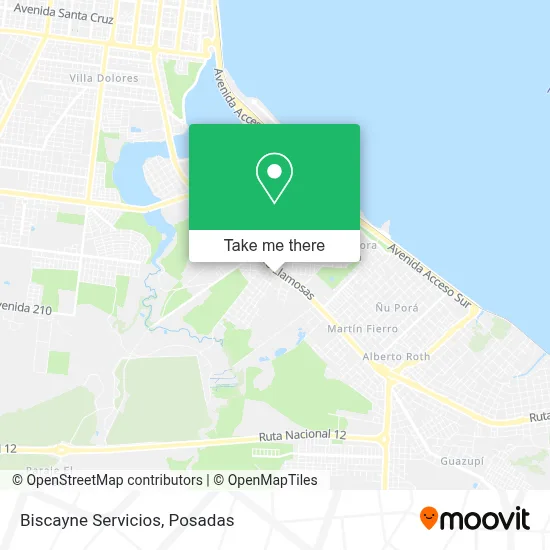 Biscayne Servicios map